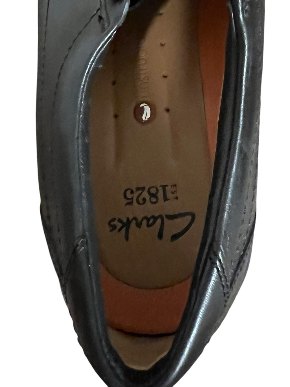 Clarks 1825 Black Leather Slip-On Dress Shoes 11.5 - Picture 2 of 9